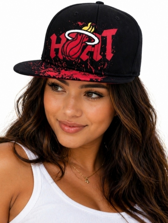 miami heat Other - Miami Heat NBA Wool Blend Ball Cap Size S/M Embroidered